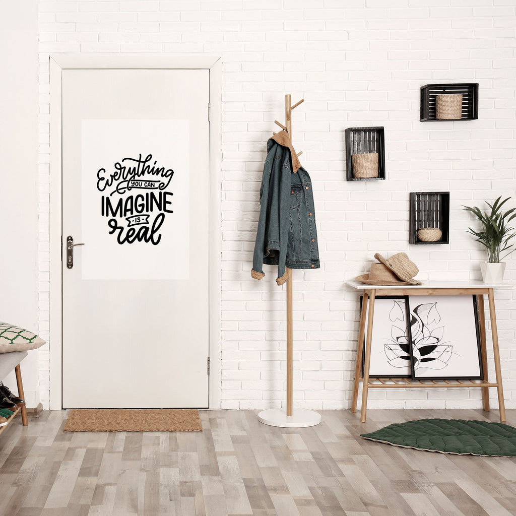 DRÖMMAR BLI VERKLIGHET Vertikal poster med självhäftande text