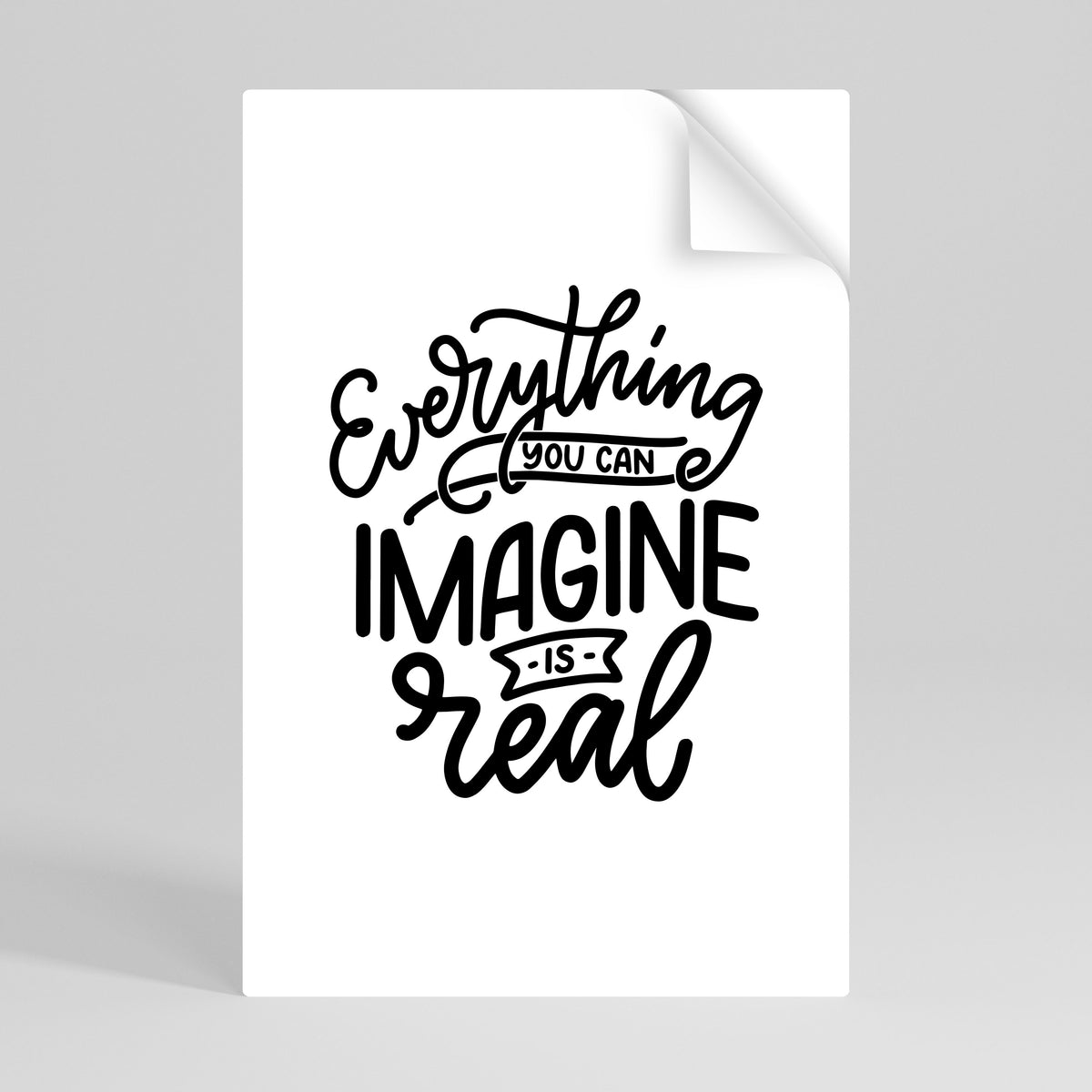 DREAMS BECOME REALITY Peel and Stick Vertical Poster