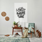 DRÖMMAR BLI VERKLIGHET Vertikal poster med självhäftande text