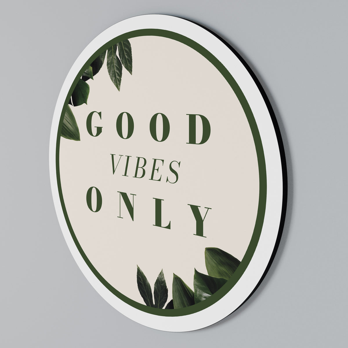 NATURE'S POSITIVE ENERGY Round Wall Art
