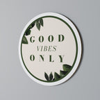 NATURE'S POSITIVE ENERGY Round Wall Art