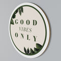 NATURE'S POSITIVE ENERGY Round Wall Art