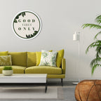 NATURE'S POSITIVE ENERGY Round Wall Art