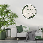 NATURE'S POSITIVE ENERGY Round Wall Art