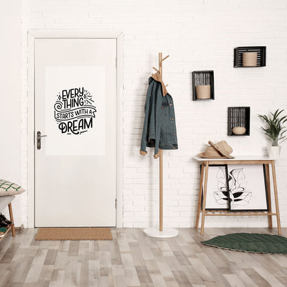 EVERYTHING STARTS WITH A DREAM Peel and Stick Vertical Poster