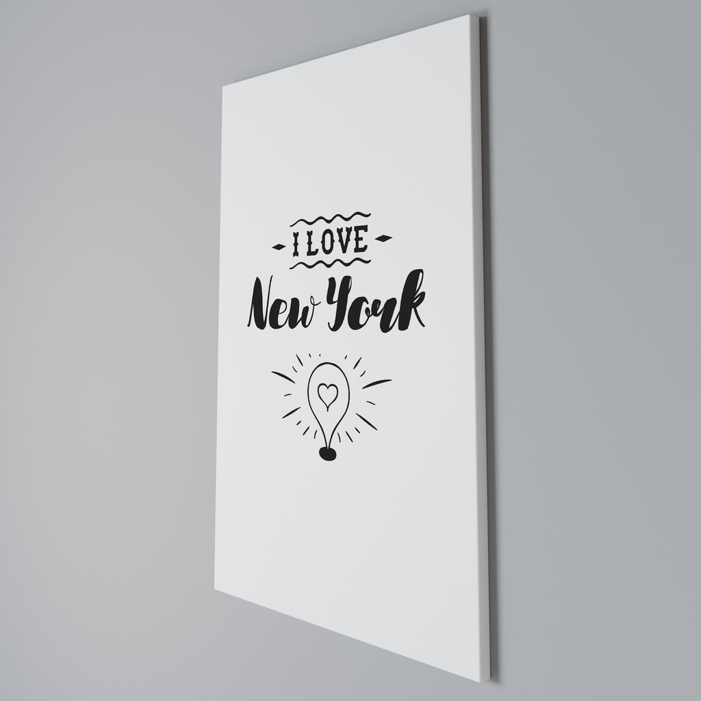 I LOVE NEW YORK Vertical Canvas Print