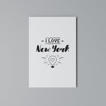 I LOVE NEW YORK Vertical Canvas Print