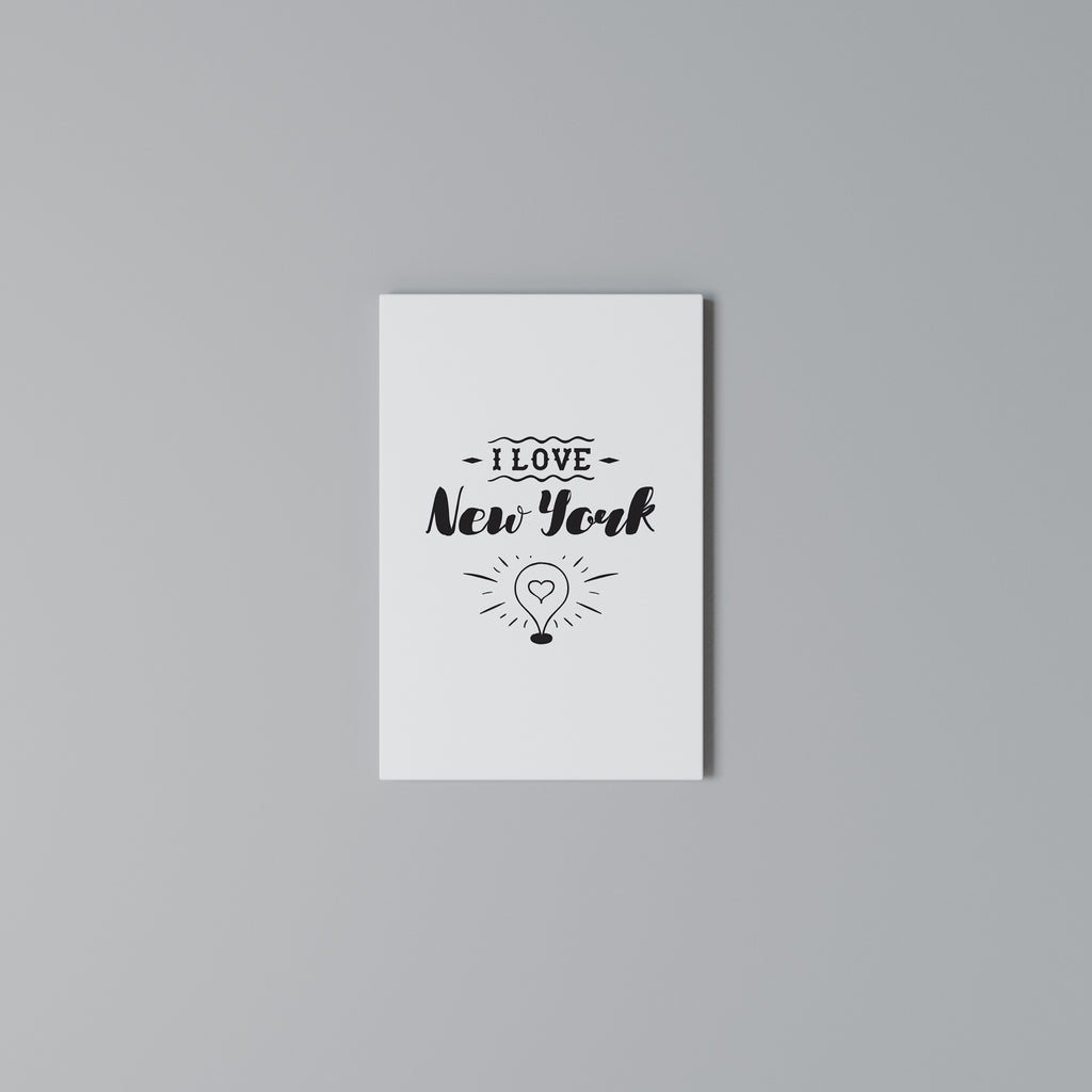 I LOVE NEW YORK Vertical Canvas Print