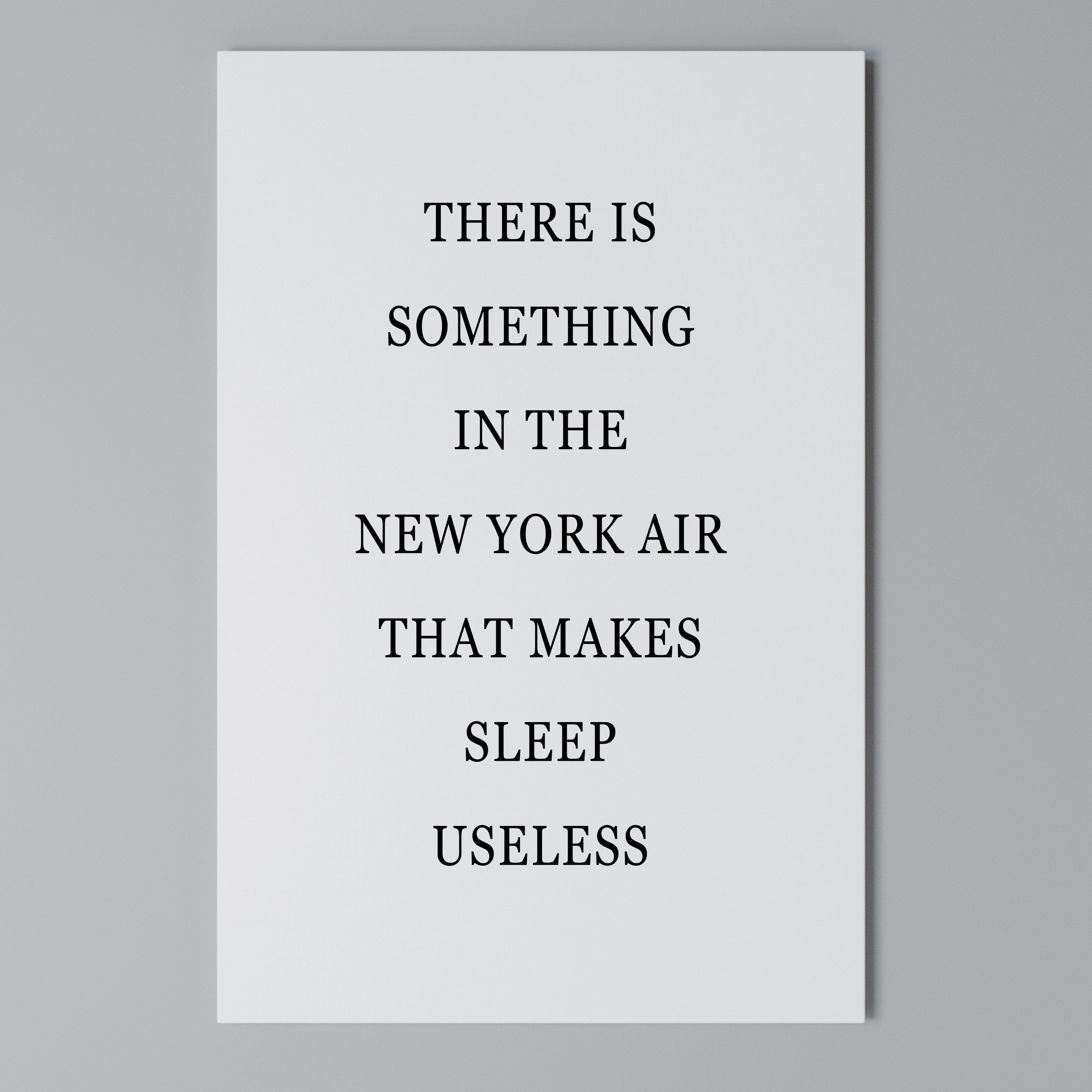 NEW YORK NIGHTS UNREST Vertical Canvas Print