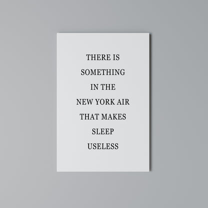 NEW YORK NIGHTS UNREST Vertical Canvas Print