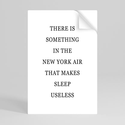 NEW YORK NIGHTS OROLIGHETER vertikal affisch med självhäftande motiv