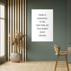 NEW YORK NIGHTS OROLIGHETER vertikal affisch med självhäftande motiv