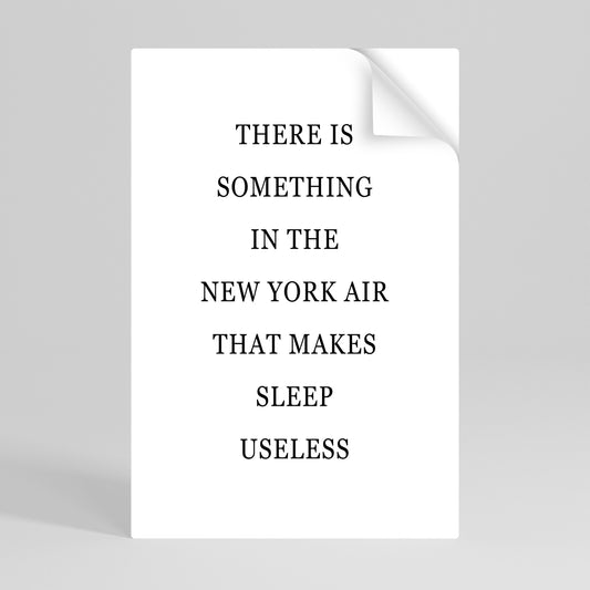 NEW YORK NIGHTS OROLIGHETER vertikal affisch med självhäftande motiv