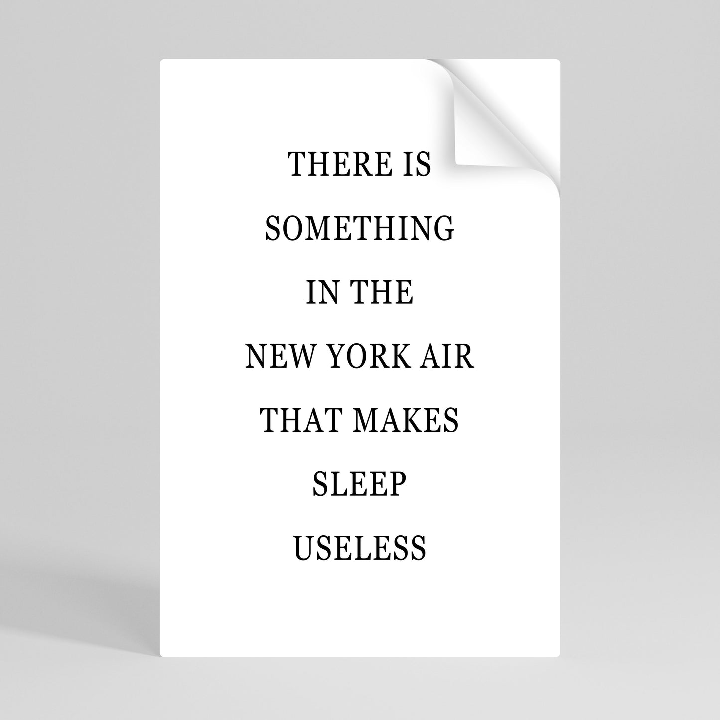 NEW YORK NIGHTS UNREST Självhäftande Vertikal Poster
