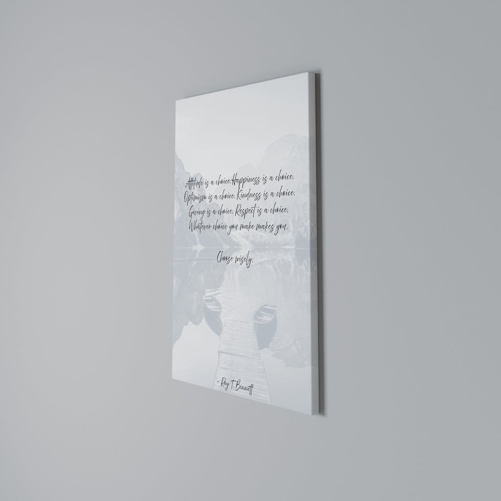 CHOICES IN REFLECTION Vertical Canvas Print