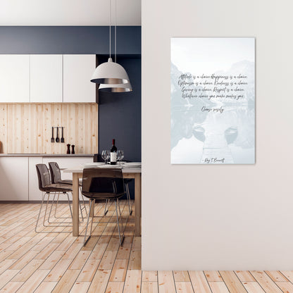 CHOICES IN REFLECTION Vertical Canvas Print
