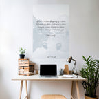 VAL I REFLEKTION Vertikal poster med självhäftande klistermärke