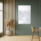 VAL I REFLEKTION Vertikal poster med självhäftande klistermärke