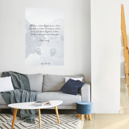 VAL I REFLEKTION Vertikal poster med självhäftande klistermärke