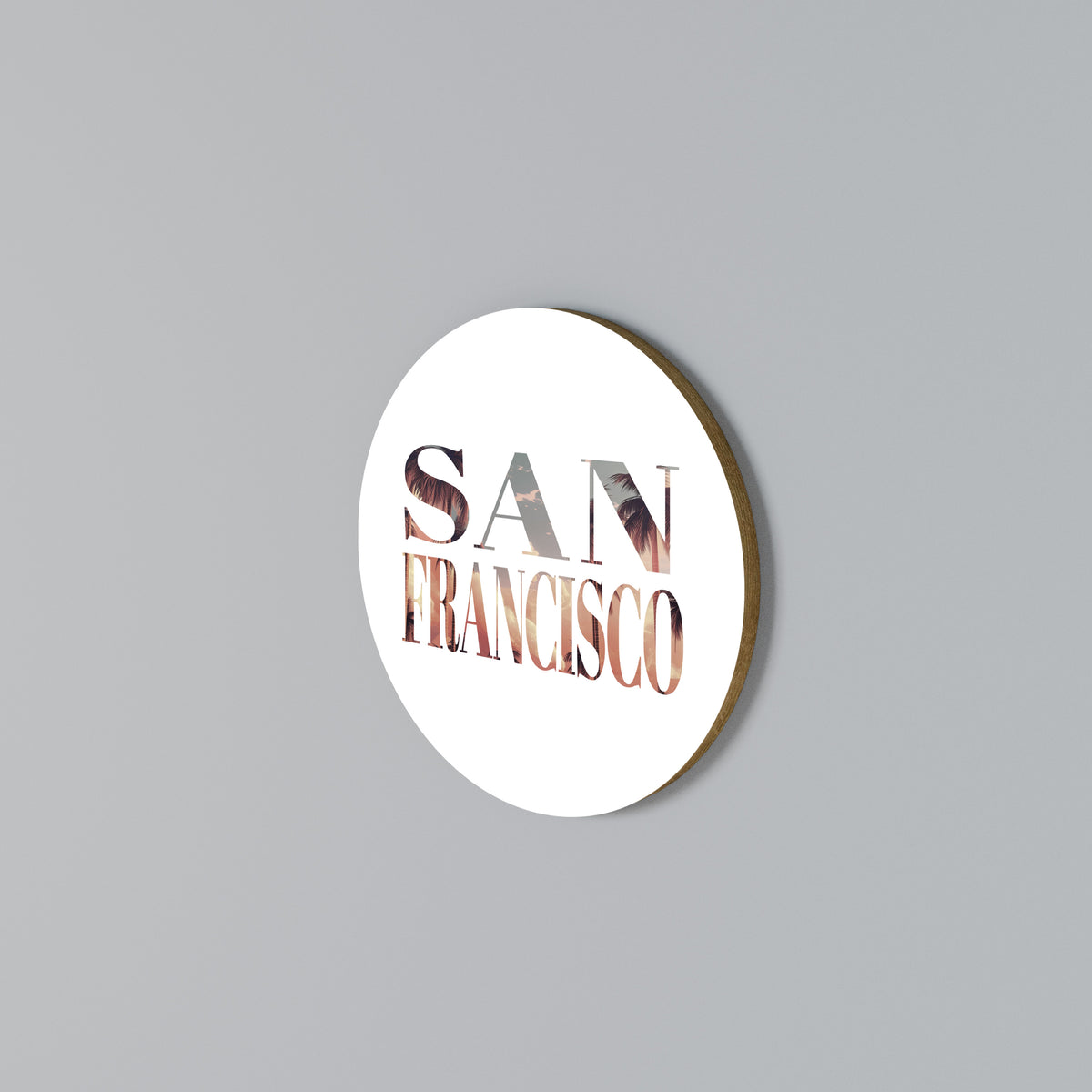 SAN FRANCISCO Rund väggdekor
