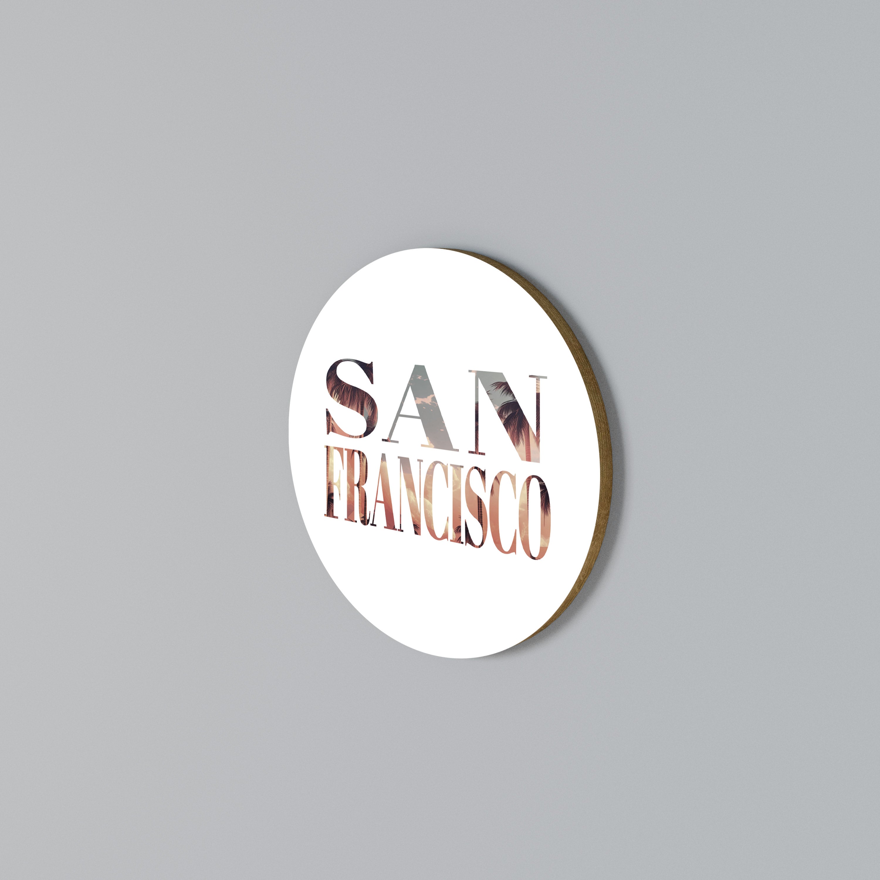 SAN FRANCISCO Rund väggdekor