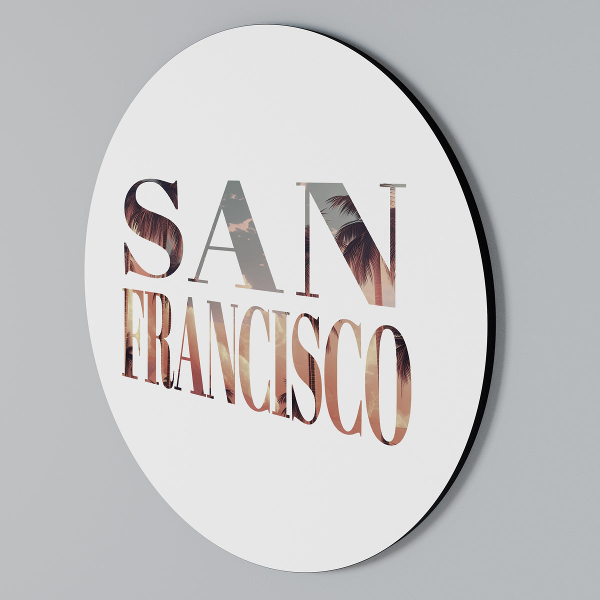 SAN FRANCISCO Rund väggdekor