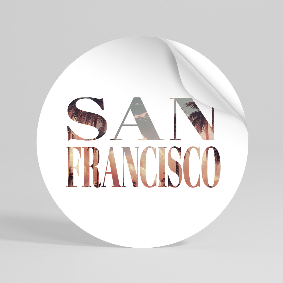 SAN FRANCISCO Rund väggdekal