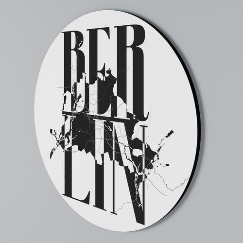 BOLD HORIZONS OF BERLIN Rund väggdekor