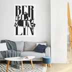 BERLINS HORISONTER – vertikal poster med självhäftande tryck