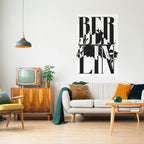 BERLINS HORISONTER – vertikal poster med självhäftande tryck