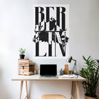 BERLINS HORISONTER – vertikal poster med självhäftande tryck