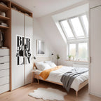 BERLINS HORISONTER – vertikal poster med självhäftande tryck