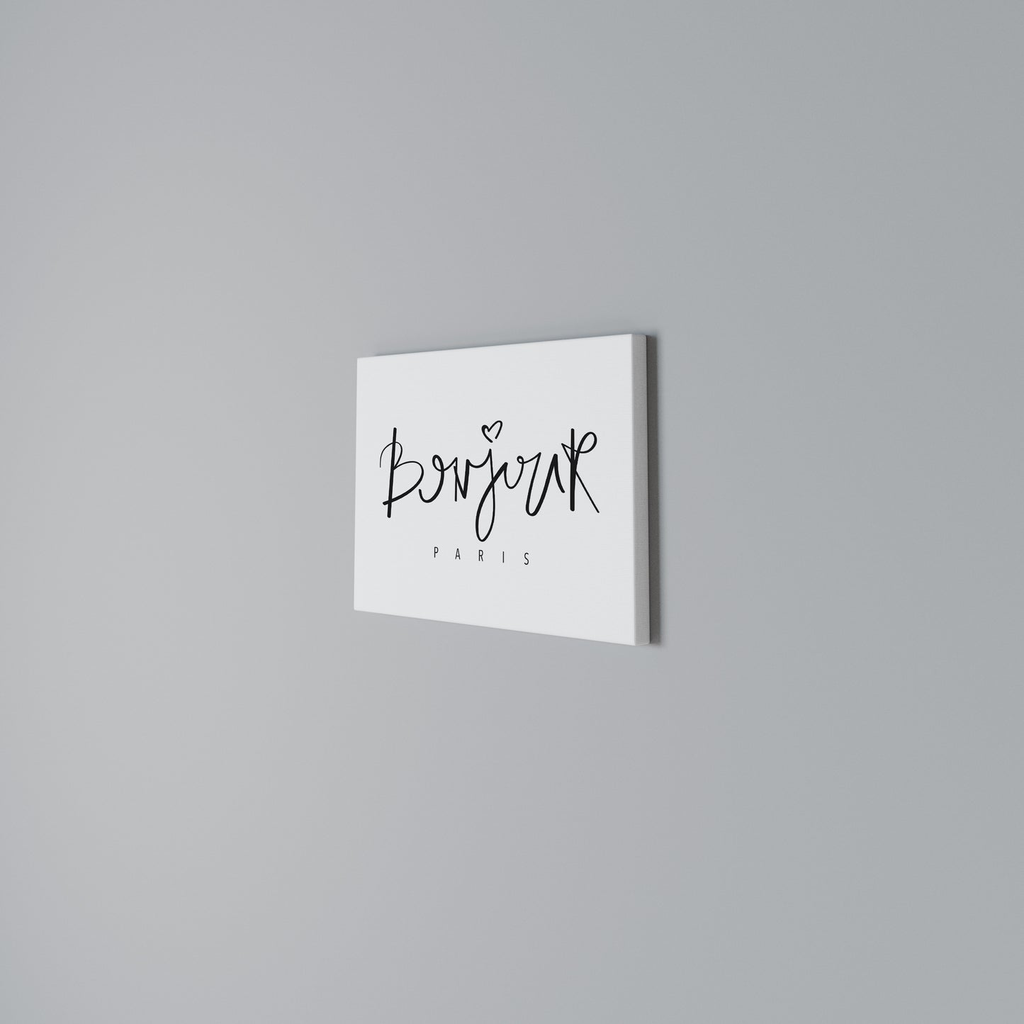 BONJOUR LOVE Horizontal Canvas Print