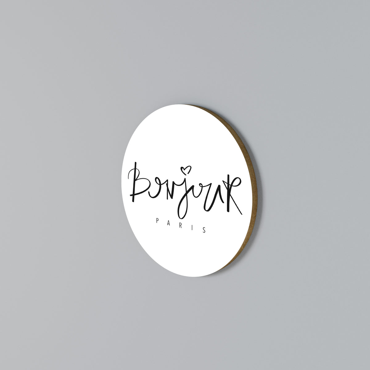 BONJOUR LOVE Rund väggdekor