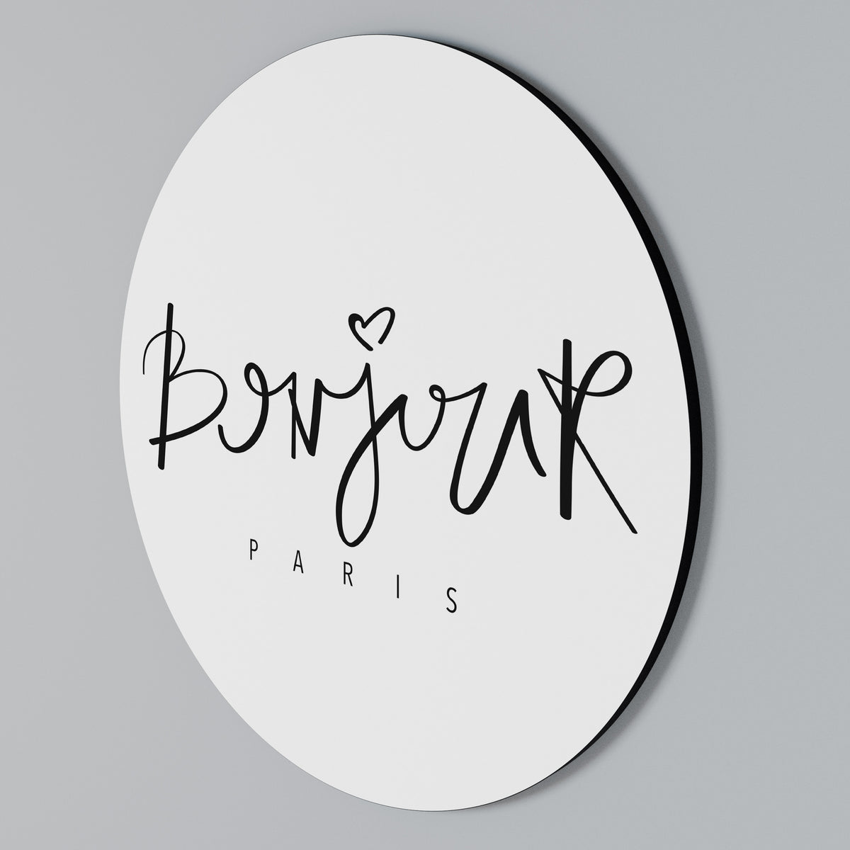 BONJOUR LOVE Rund väggdekor