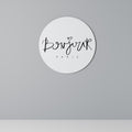 BONJOUR LOVE Round Wall Art