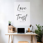 Breezy Beliefs vertikal poster med självhäftande motiv