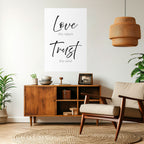 Breezy Beliefs vertikal poster med självhäftande motiv