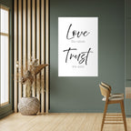 Breezy Beliefs vertikal poster med självhäftande motiv