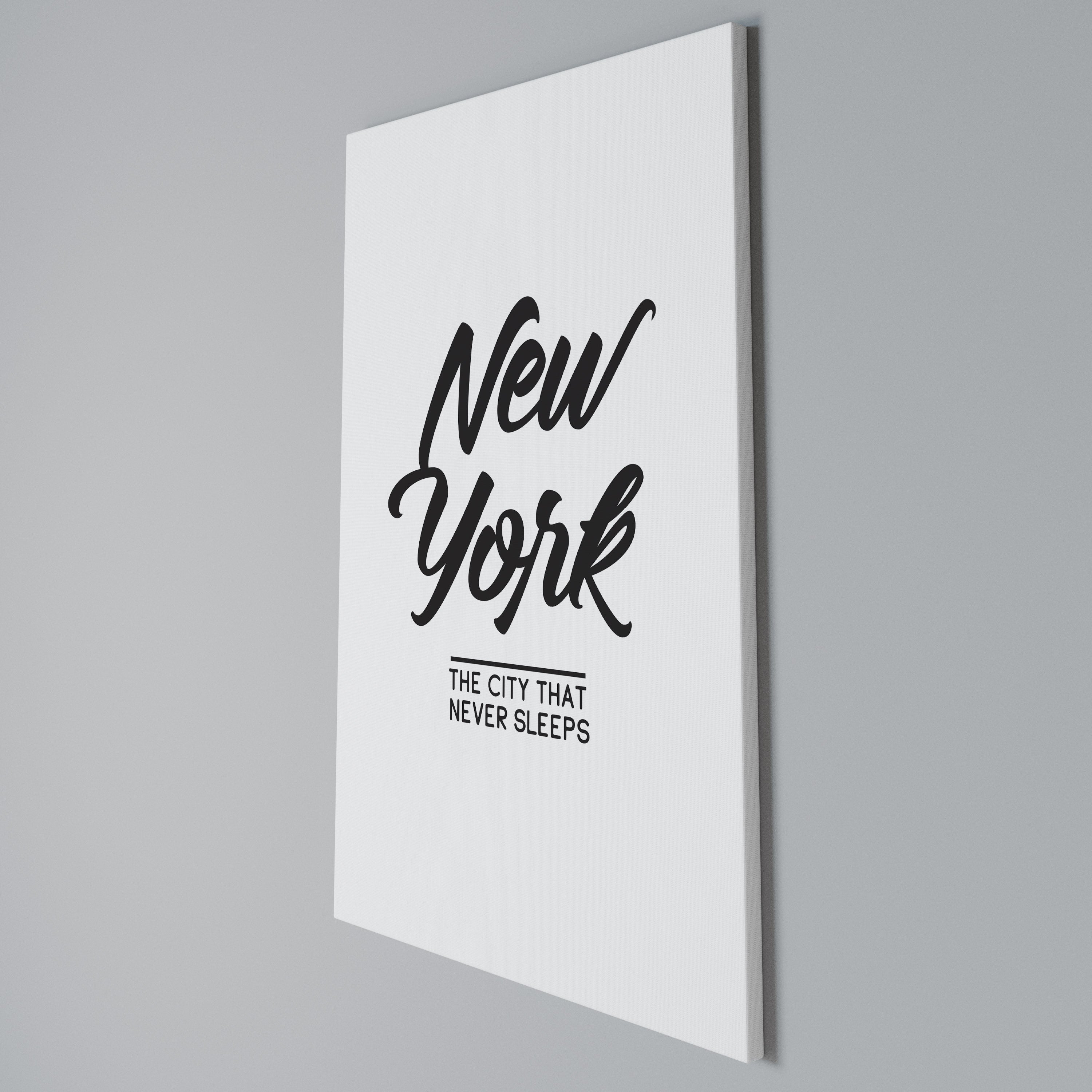 AWAKE IN NYC Vertical Canvas Print