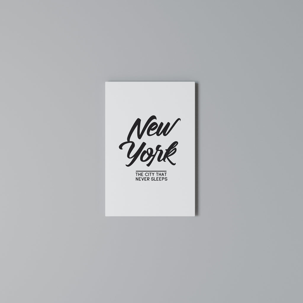 AWAKE IN NYC Vertical Canvas Print