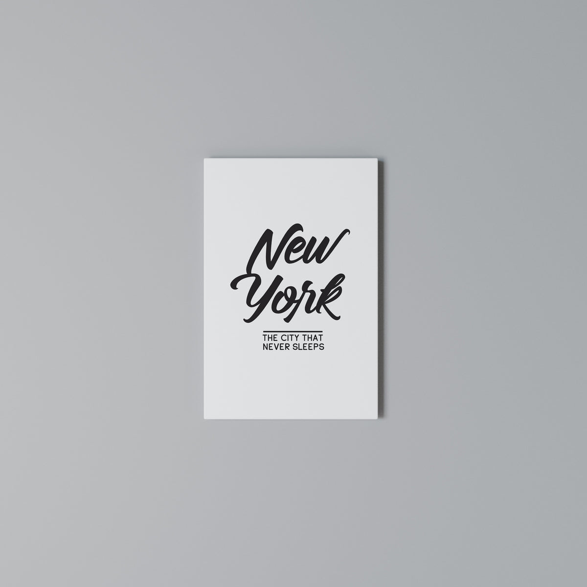 AWAKE IN NYC Vertical Canvas Print