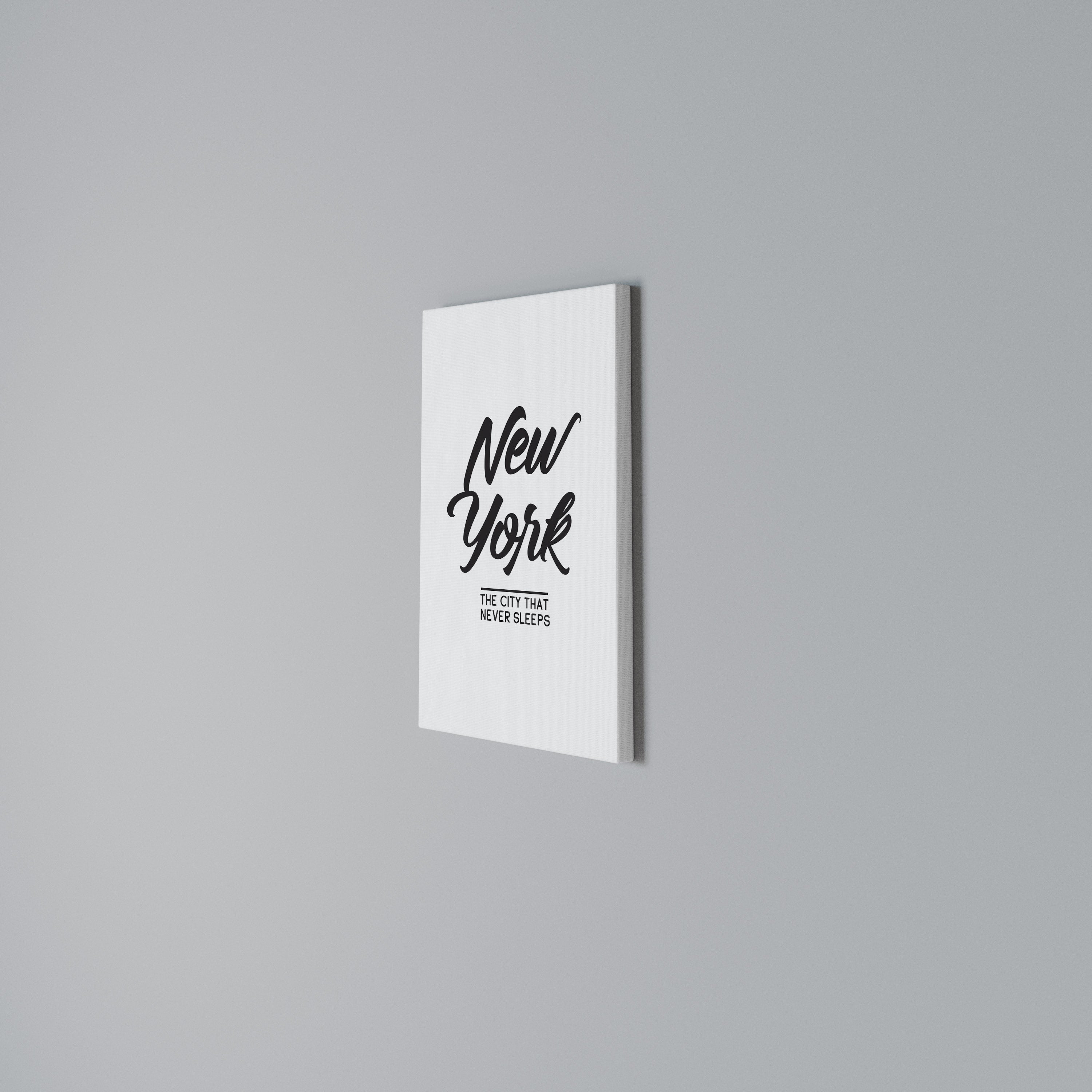 AWAKE IN NYC Vertical Canvas Print