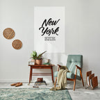 VAKEN I NYC vertikal affisch med självhäftande motiv