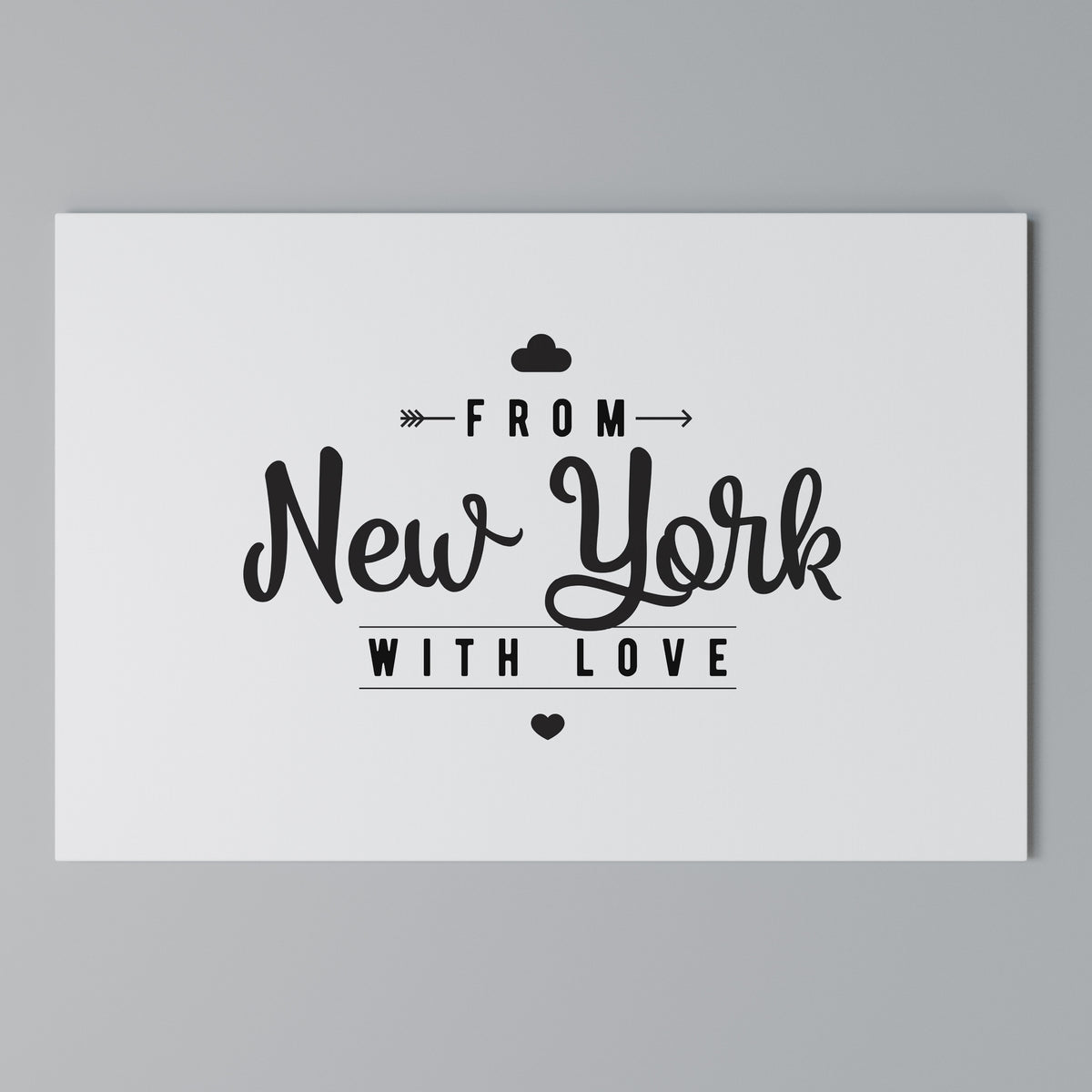 NEW YORK HEARTBEAT Horizontal Canvas Print