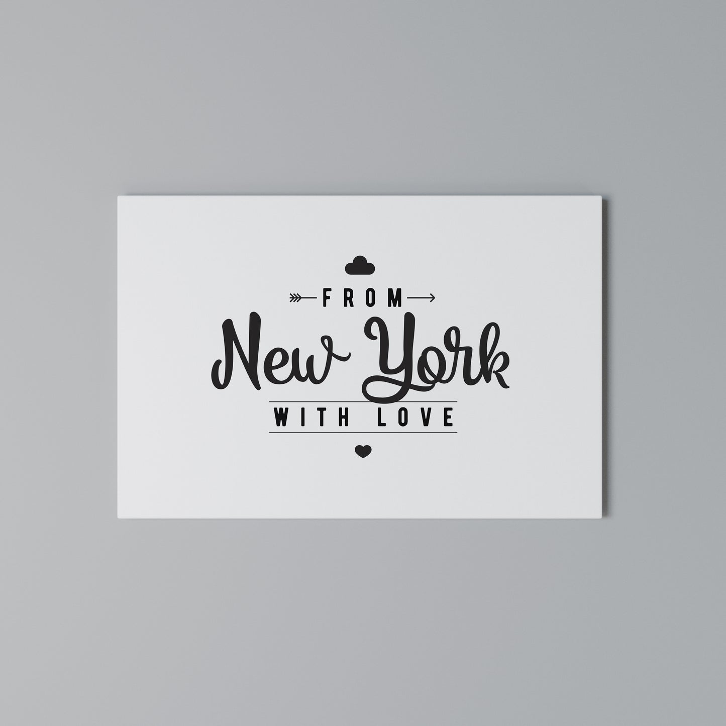 NEW YORK HEARTBEAT Horizontal Canvas Print