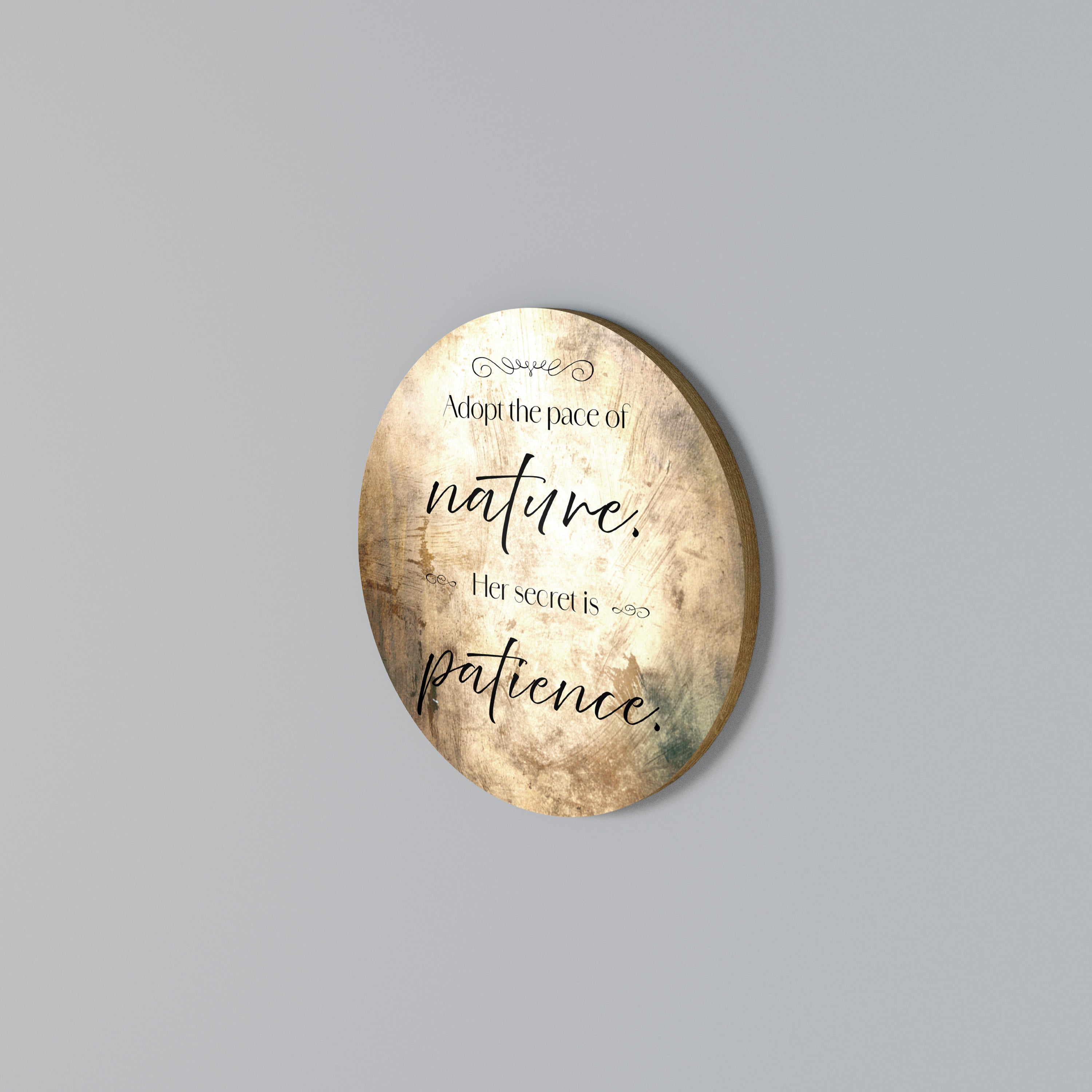 Rund väggdekoration HARMONI MED NATUREN