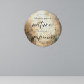 HARMONY WITH NATURE Round Wall Art