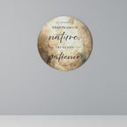 HARMONY WITH NATURE Round Wall Art