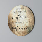 HARMONY WITH NATURE Round Wall Art